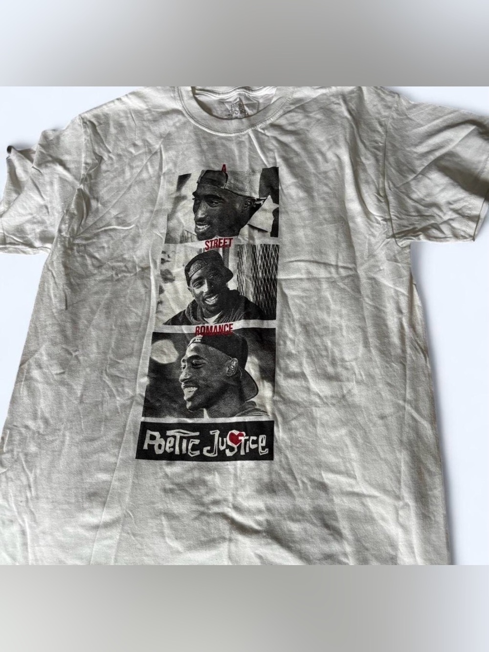 Poetic Justice White Graphic Tee